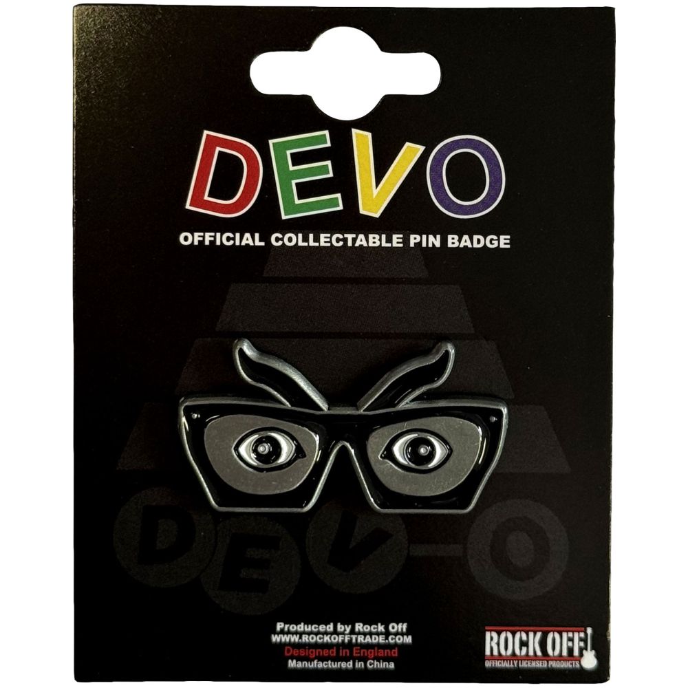 Devo - Oh, No! Glasses Pin - Zwart/Zilverkleurig